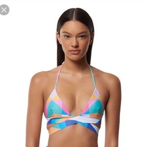 MARA HOFFMAN wrap around bikini top